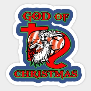 God Of Christmas Sticker